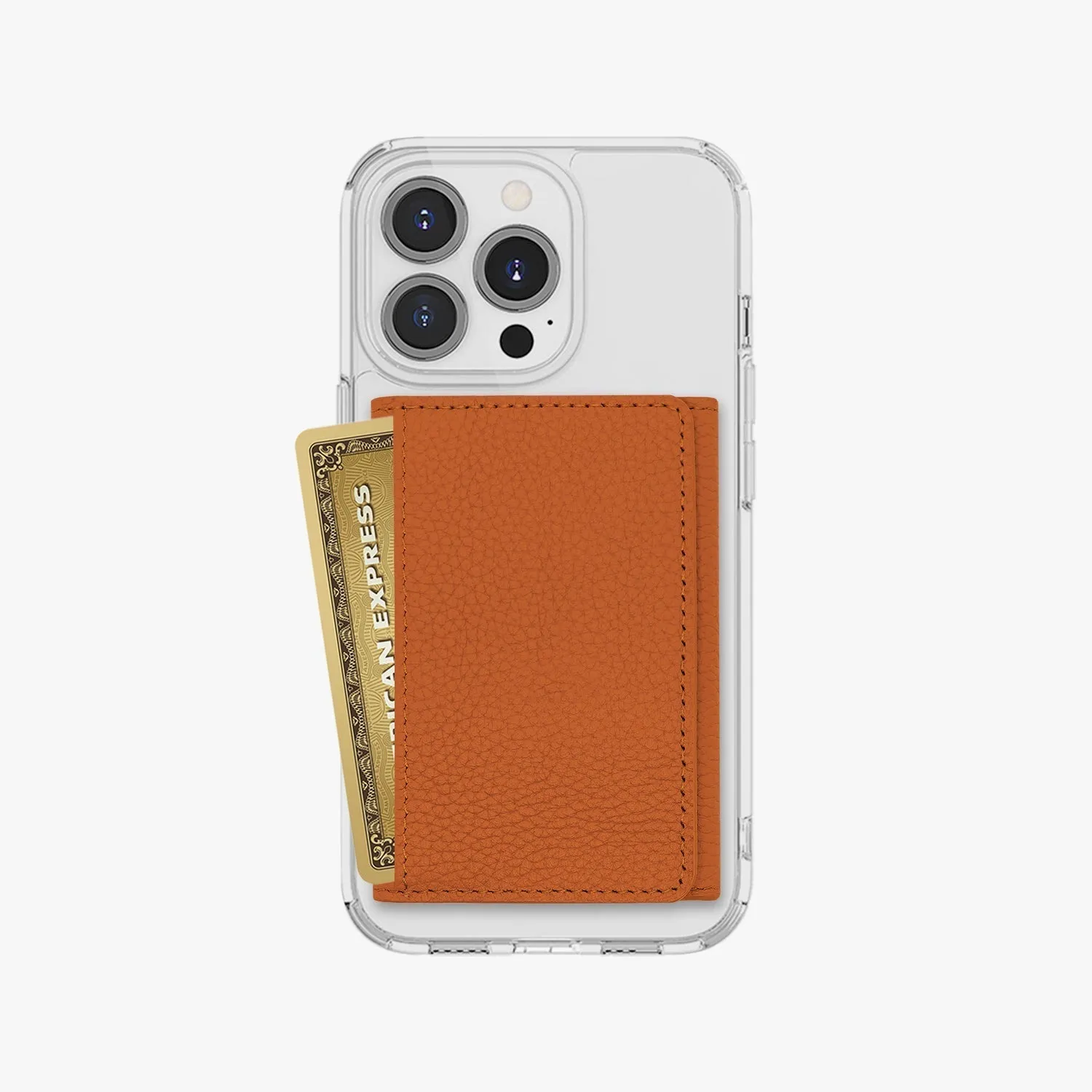 iPhone 13 HD Clear Case with MagSafe Trifold Wallet Set