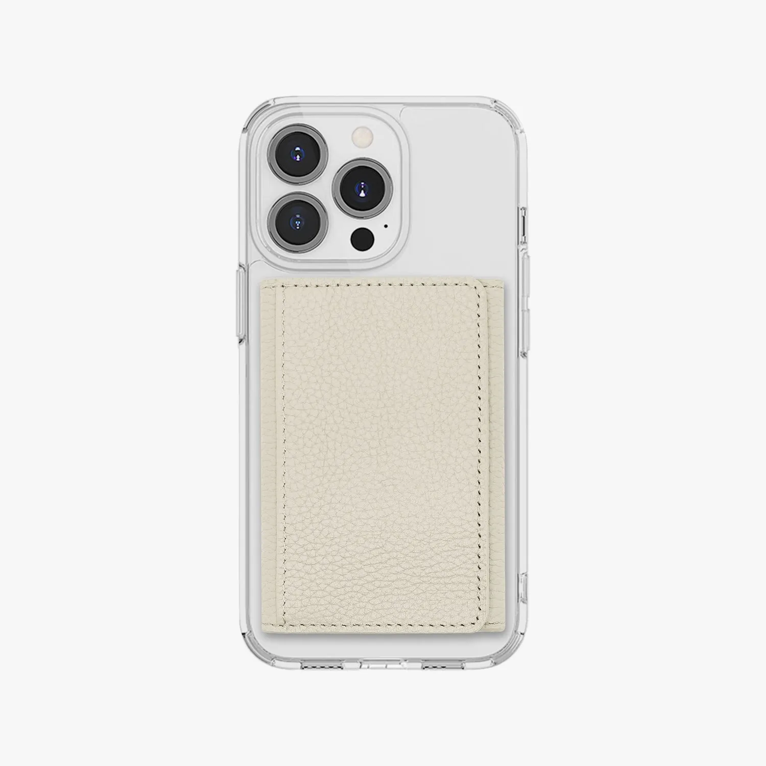 iPhone 13 HD Clear Case with MagSafe Trifold Wallet Set