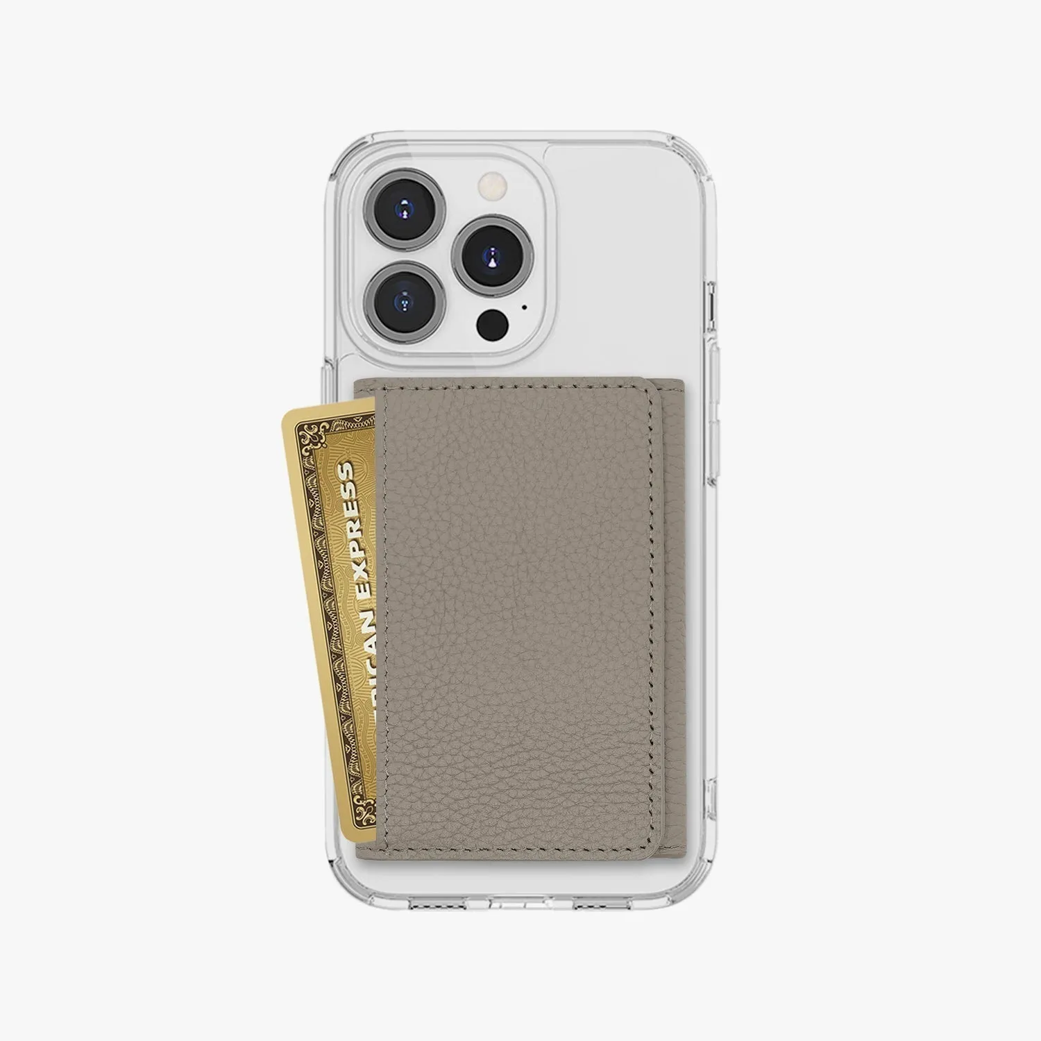 iPhone 13 HD Clear Case with MagSafe Trifold Wallet Set