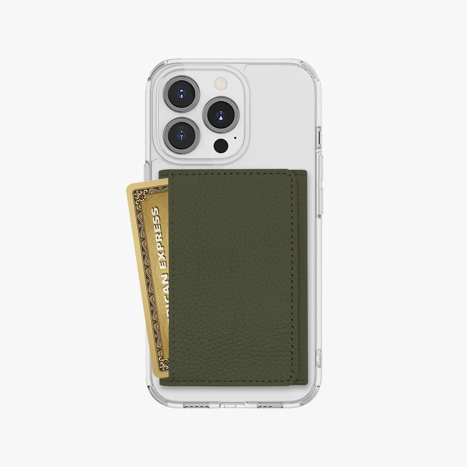 iPhone 13 HD Clear Case with MagSafe Trifold Wallet Set