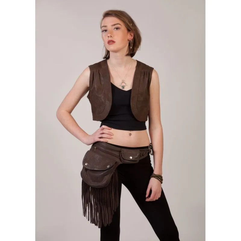 Leather Tassel Belt | Pomegranate