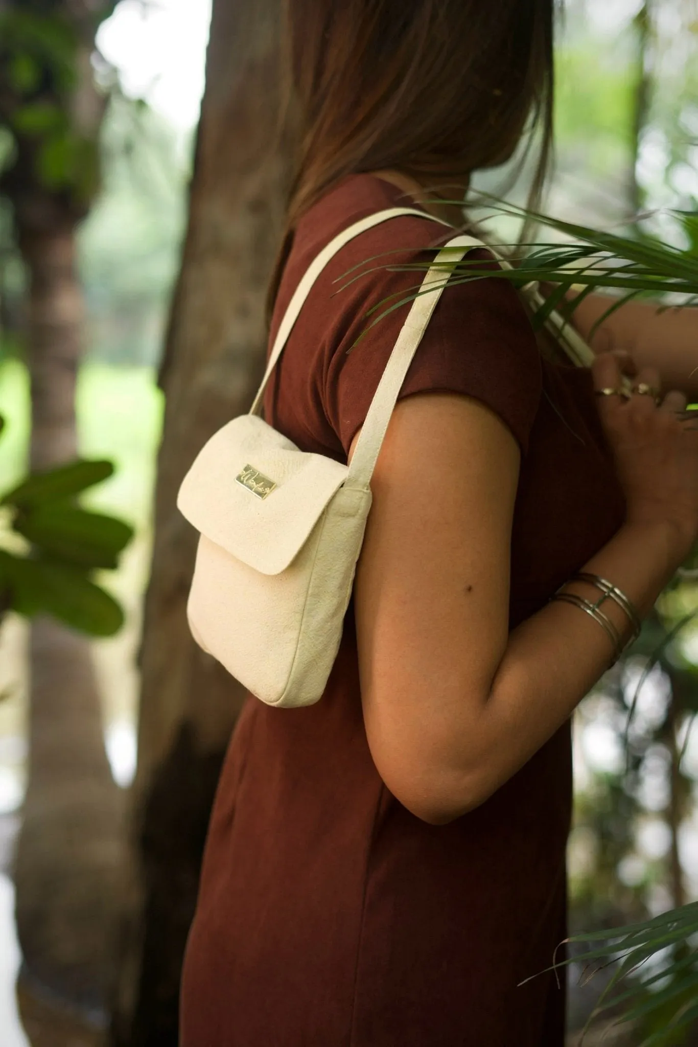 Mineral Dyed Mini Cross Body Coin Purse- Elumi/Lemon