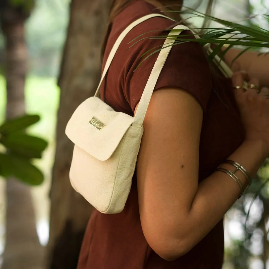 Mineral Dyed Mini Cross Body Coin Purse- Elumi/Lemon