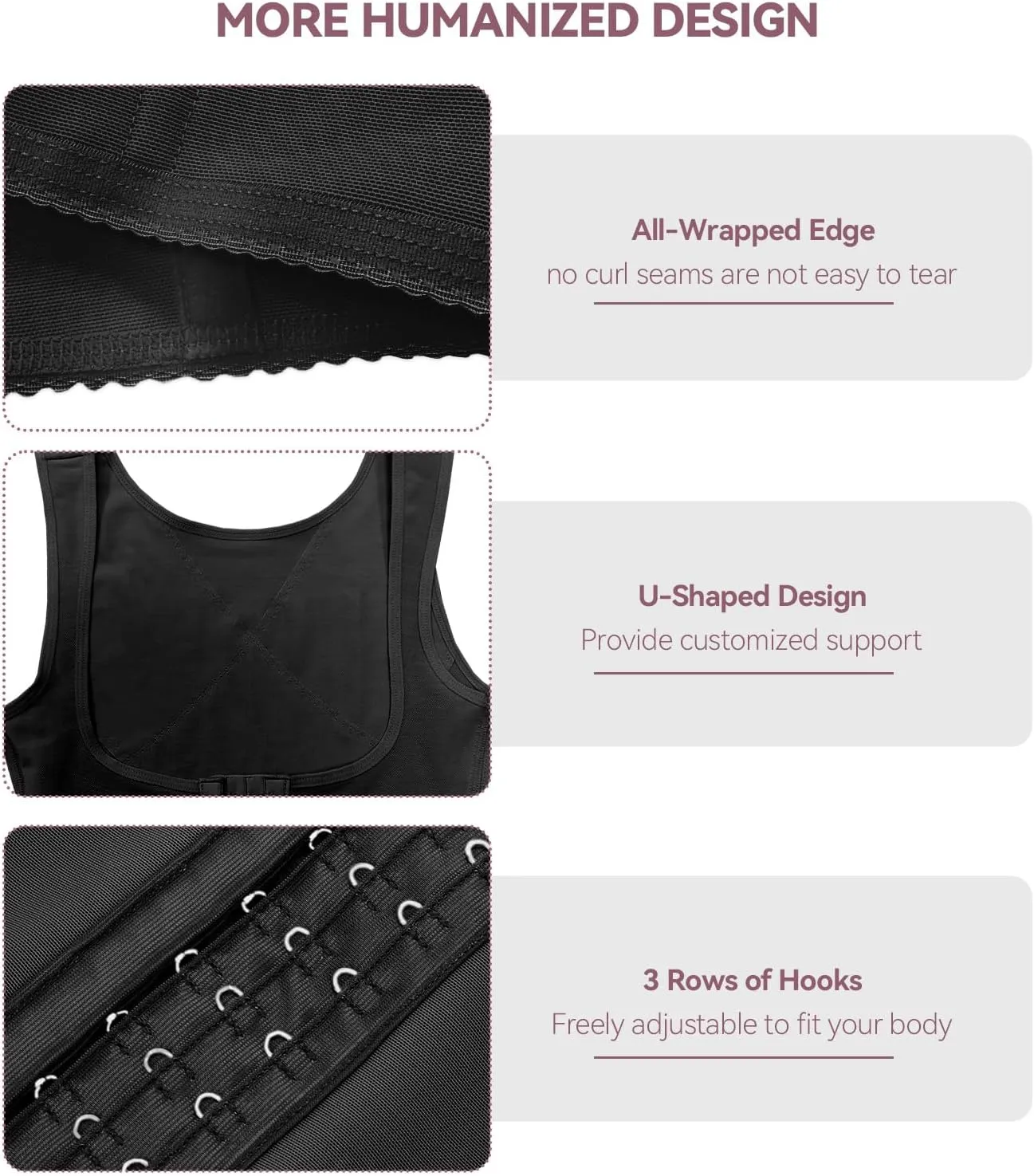 SHAPSHE Waist Trainer for Women Workout Corset Waist Cincher Shapewear Tummy Control Vest Body Shaper Invisible Girdle