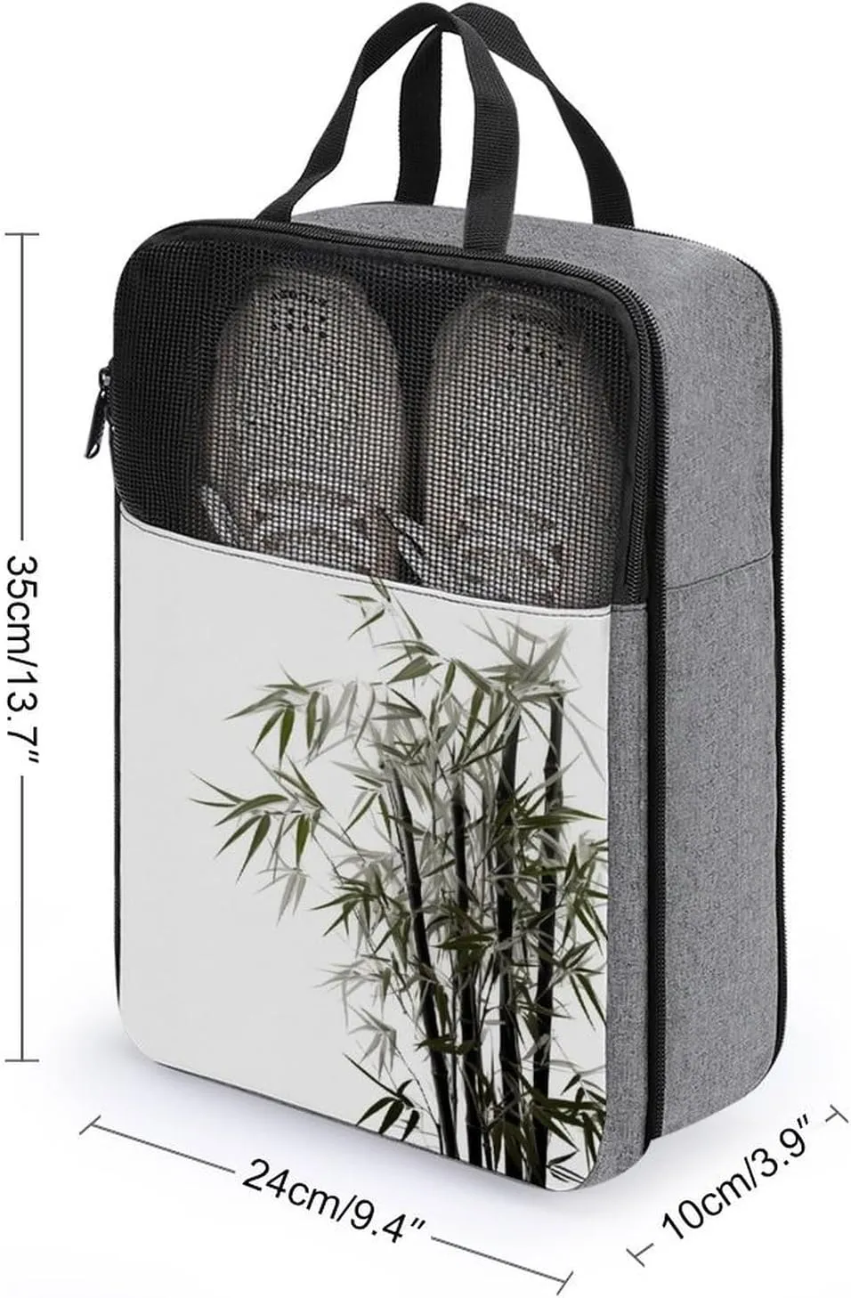 Shoe Bags for Travel Women Men,Asian Plant Print Foldable Shoe Travel Bag with Zipper,Travel Shoe Bags for Storage Packing in Suitcase,Portable Travel Essentials