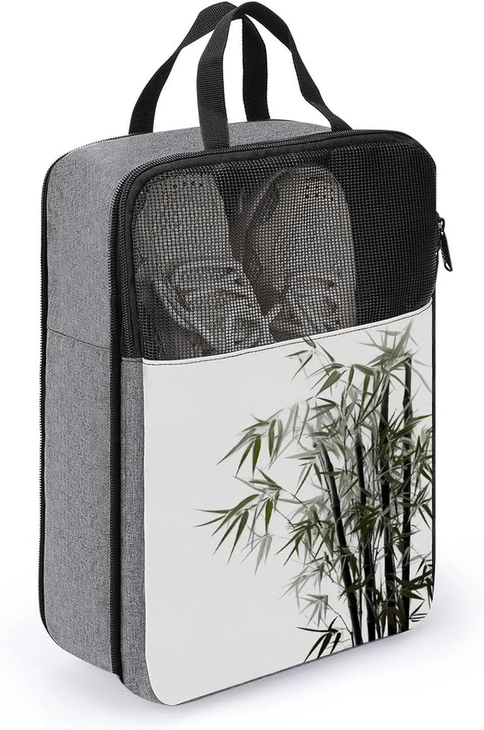 Shoe Bags for Travel Women Men,Asian Plant Print Foldable Shoe Travel Bag with Zipper,Travel Shoe Bags for Storage Packing in Suitcase,Portable Travel Essentials