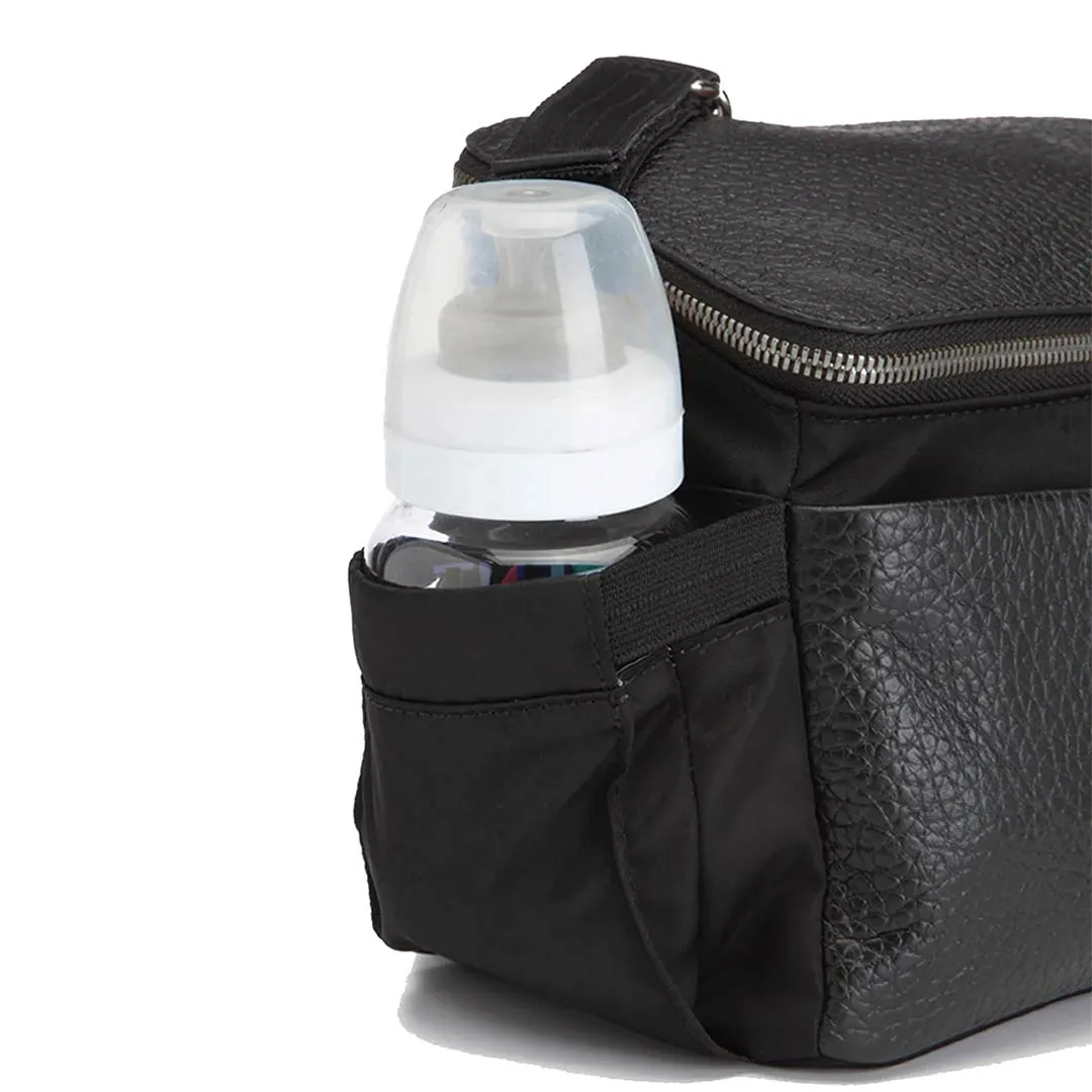 Storksak Alyssa Stroller Organiser - Black   Gunmetal