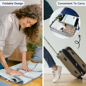 ‌Ytonet Foldable Garment Duffle Bags for Travel, Carry On Convertible Duffel Bag with Shoe Compartment & Water Resistant Fabric, 2-in-1 Hanging Suit Organizer, Mint Green